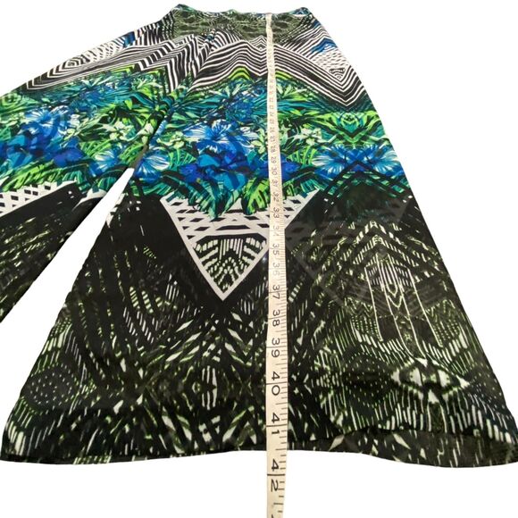 Bisou Bisou Tropical Floral Wide Leg Palazzo Loungewear Bohemian Pants Medium - Picture 13 of 13